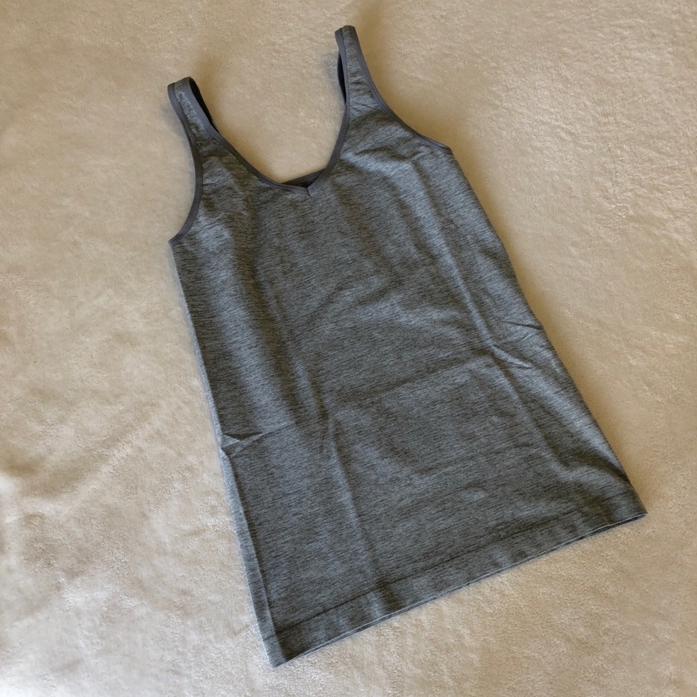 Grey workout top